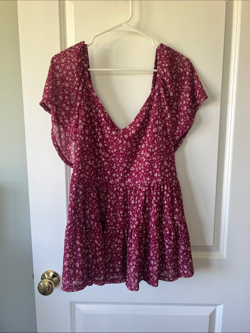 torrid Berry Floral V-Neck Mini Dress